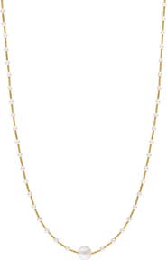 EFFY Freshwater Cultured Pearl Station Necklace