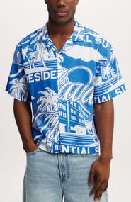 Cotton On Men's Cabana Short Sleeve Shirt