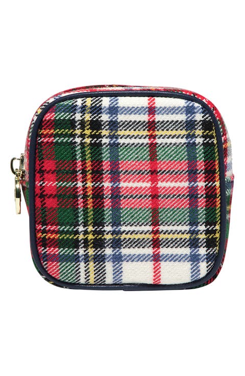 Mini Plaid Pouch