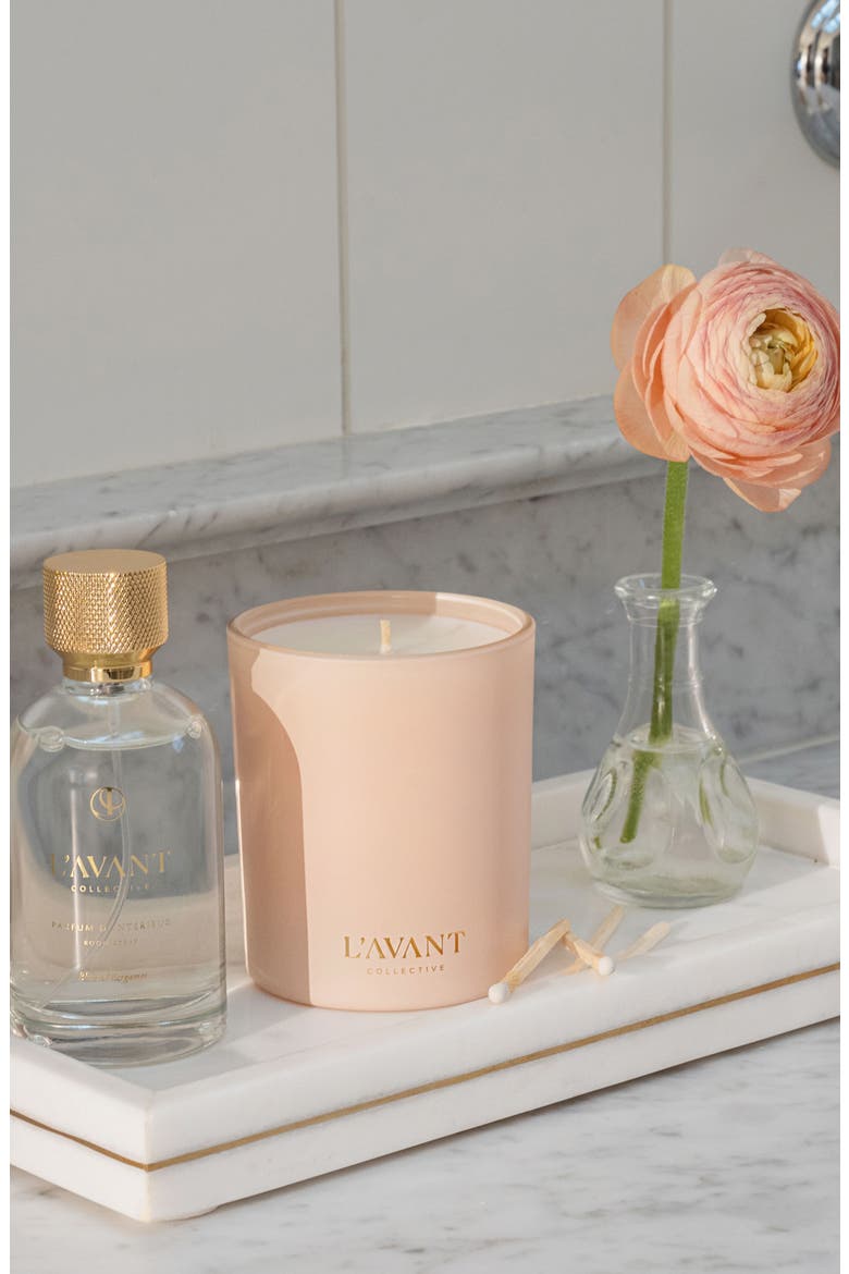 Blushed Bergamot Candle, Alternate, color, PINK