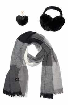 Nanette Lepore Scarf, Earmuff & Keychain Accessory Set