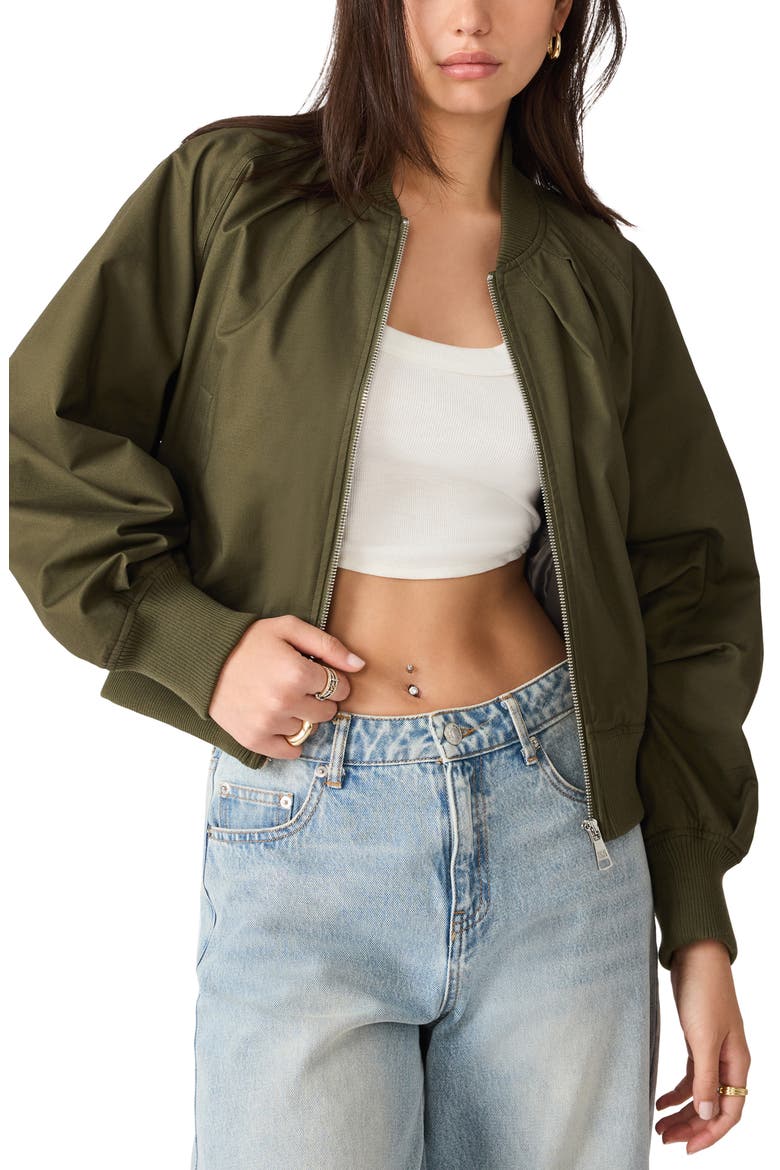 Bray Bomber Jacket, Main, color, DARK OLIVE