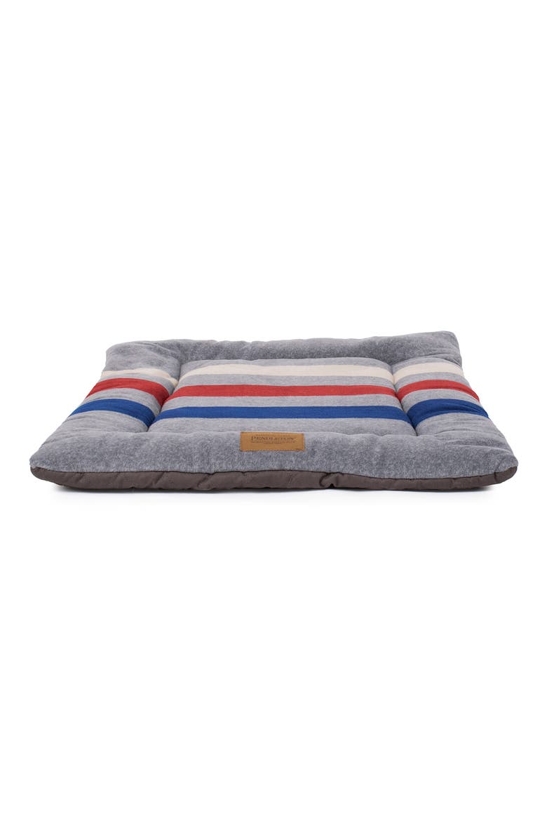 Fleece Comfort Cushion, Alternate, color, CABIN STRIPE GRAY