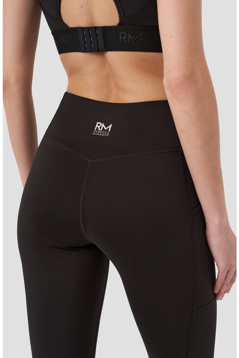 High Waist Crop Leggings, Alternate, color, BLACK
