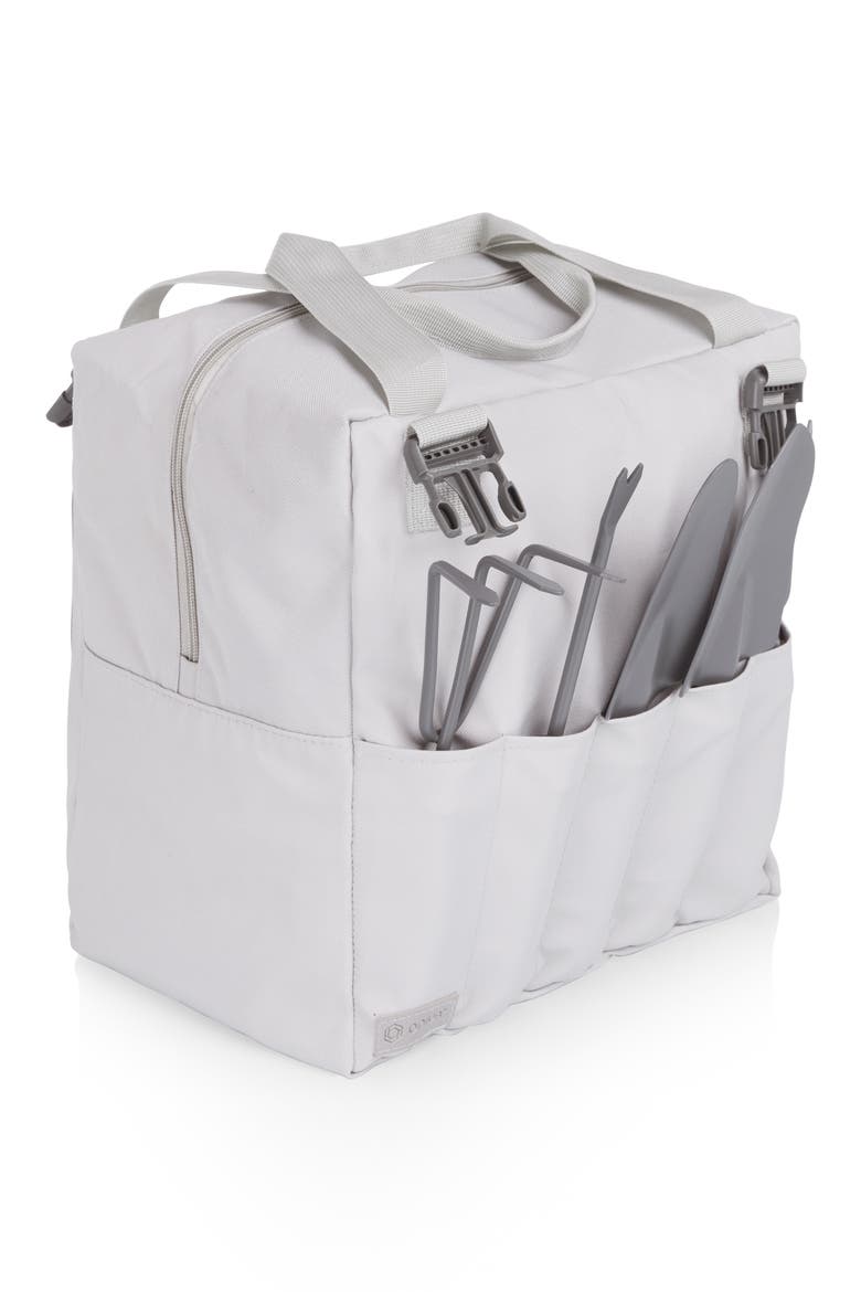 Gardener Folding Seat with Tools, Alternate, color, GRAY