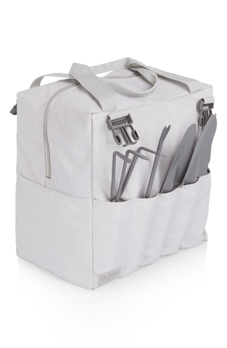 Picnic Time Gardener Folding Seat with Tools, Alternate, color, Gray