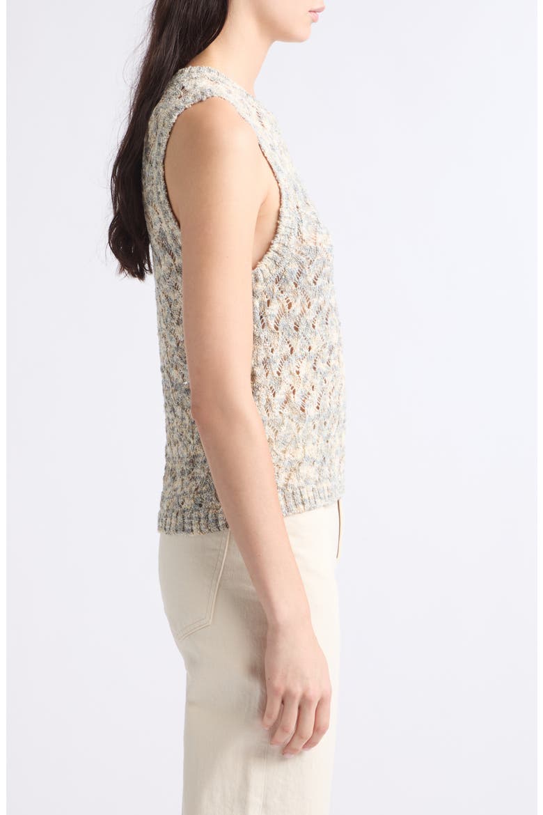 Jerrel Semisheer Cotton Blend Tank, Alternate, color, DOVE MULTI