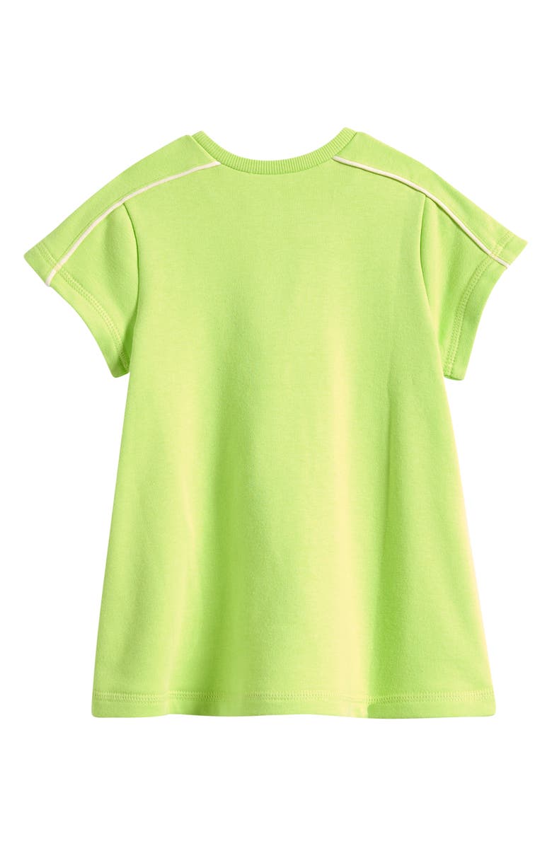 OTTER AVENUE Kids' Terry T-Shirt Dress, Alternate, color, Lime Time