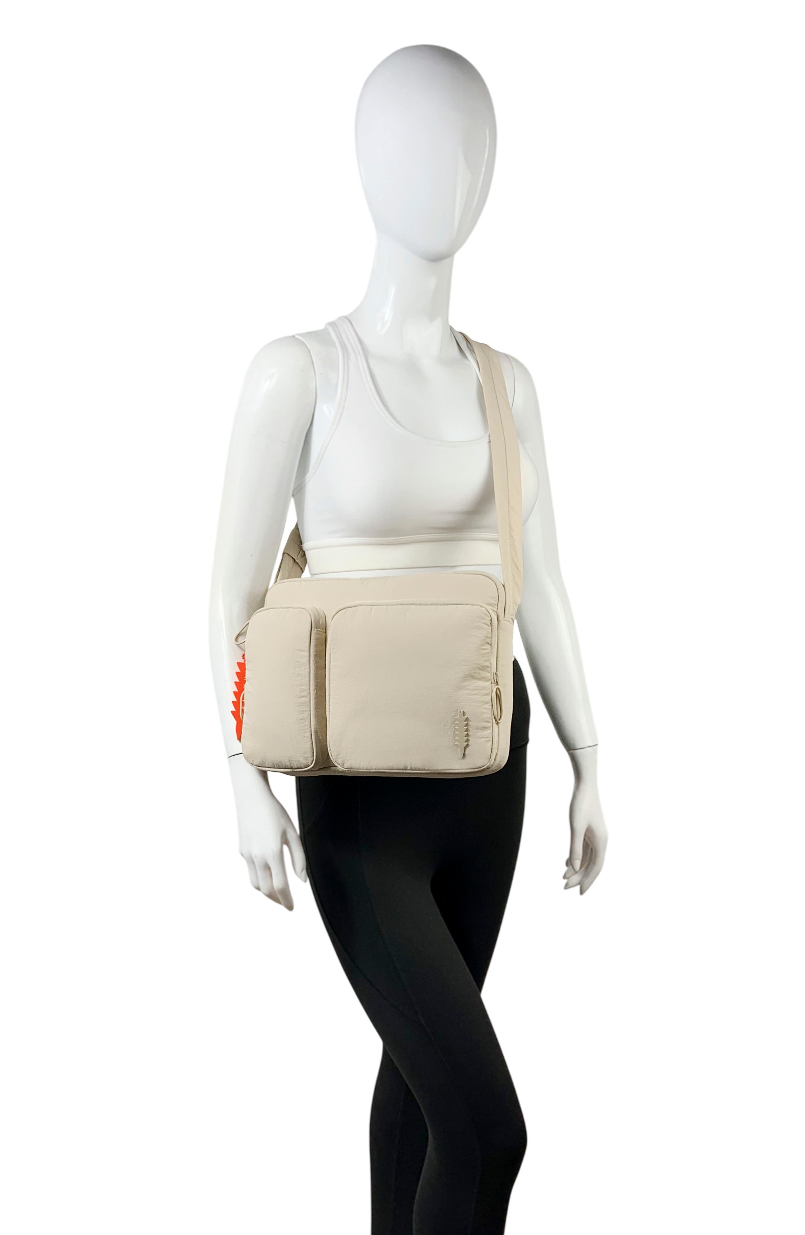 Kacy Nylon Crossbody Bag, Alternate, color, SAND