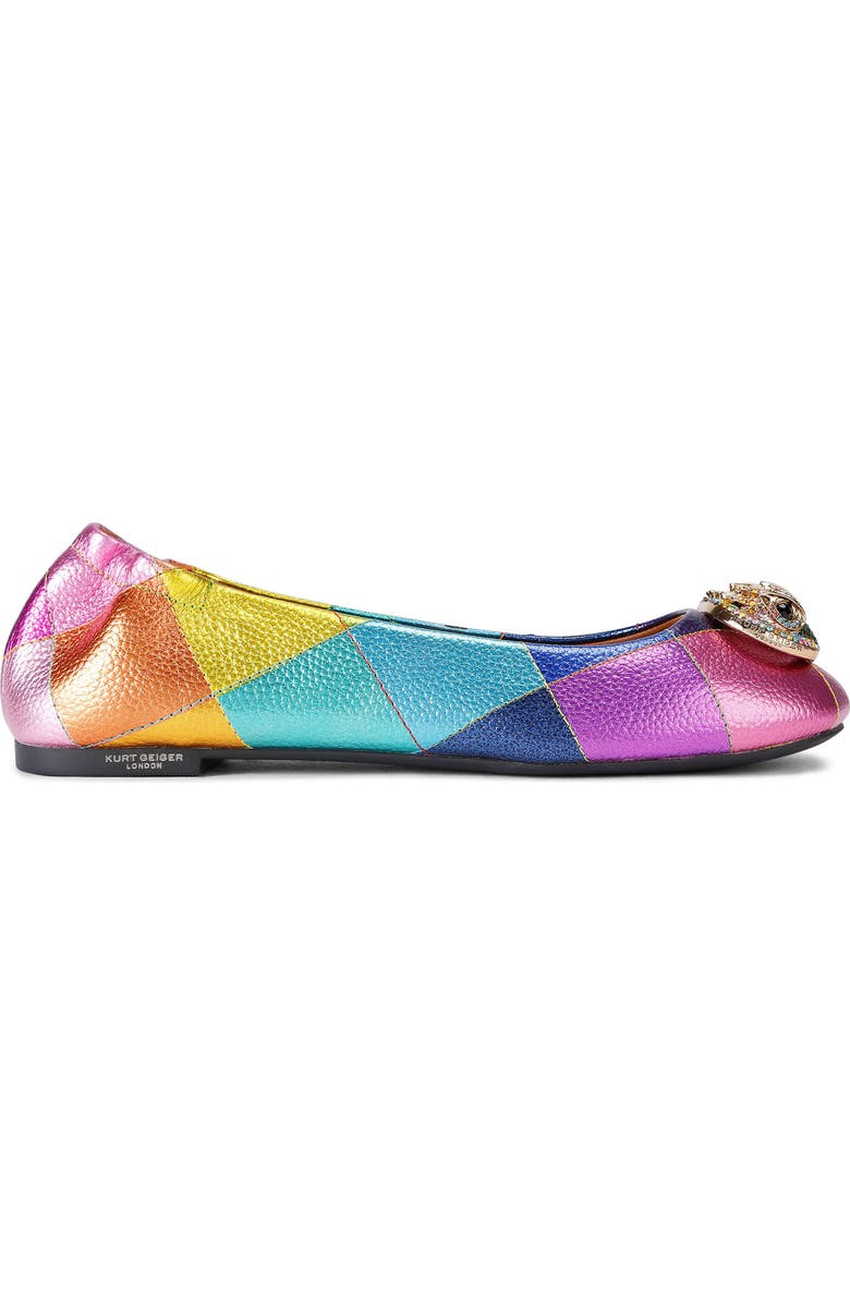 Kurt Geiger London Chelsea Ballet Flat, Main, color, Pink Multi