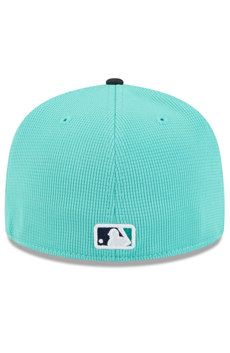 New Era Men's New Era  Aqua/Navy Seattle Mariners 2025 Spring Training 59FIFTY Fitted Hat, Alternate, color, 