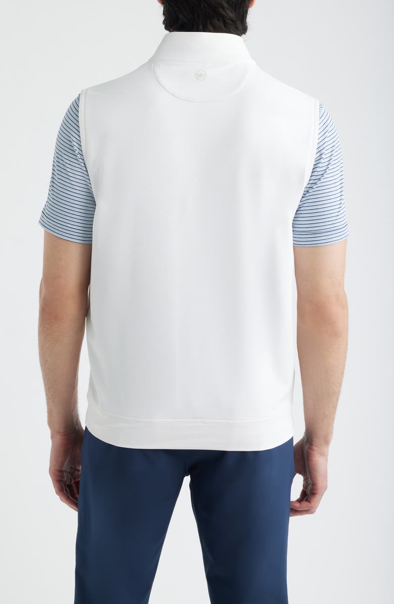 Peter Millar Galway Performance Quarter Zip Vest, Alternate, color, White