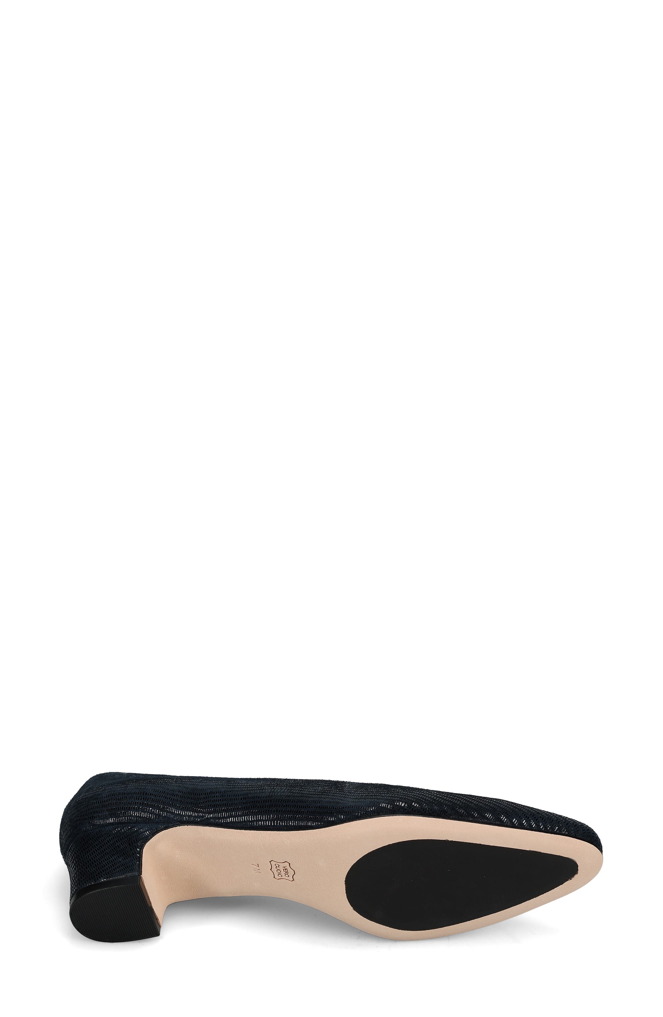 'Astyr' Almond Toe Pump, Alternate, color, NAVY MINI LIZARD PRINT