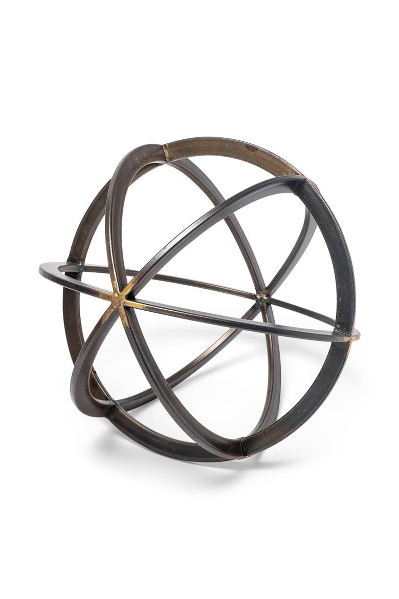 Galenna Metal Circular Decorative Orb, Alternate, color, Black