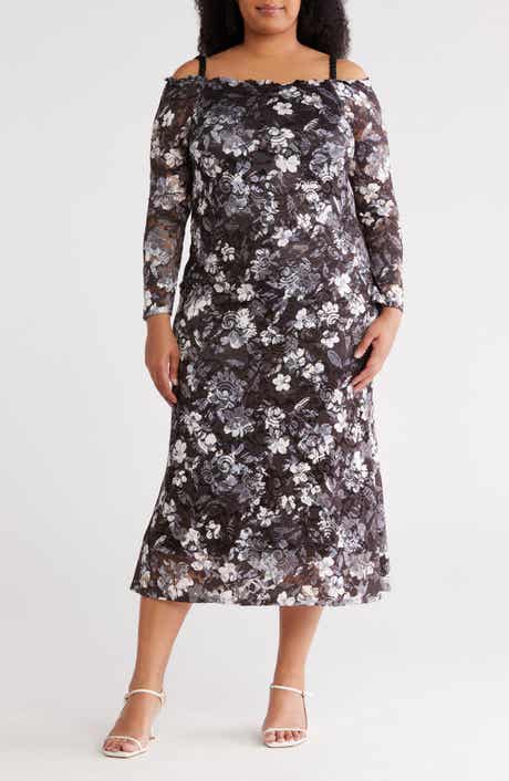 Marina Floral Lace Midi Dress
