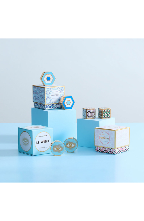 Jonathan Adler Newport Salt And Pepper Set In Blue