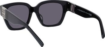 4G 53mm Square Sunglasses