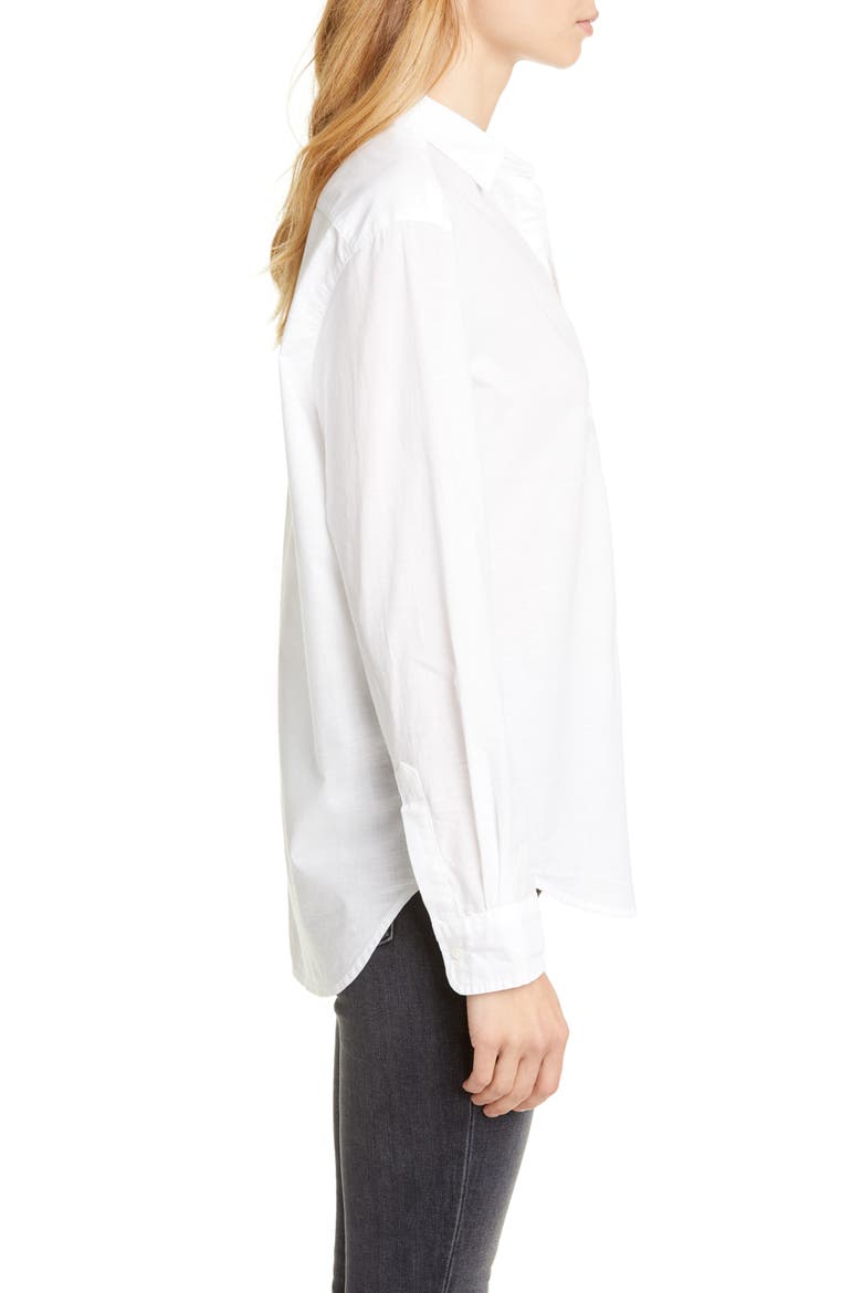 Eileen Relaxed Button-Up Shirt, Alternate, color, WHITE