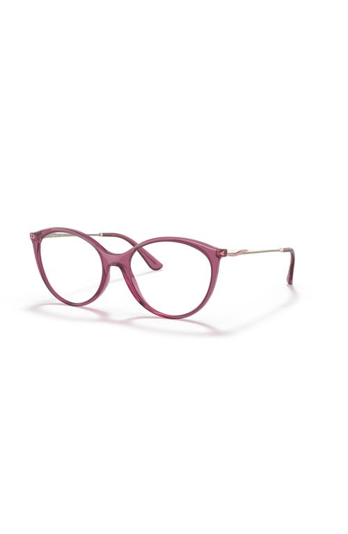 Vogue Eyewear 53mm Oval Optical Glasses In Purple
