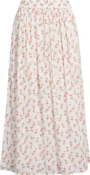 Rails Dax Floral Cotton Midi Skirt