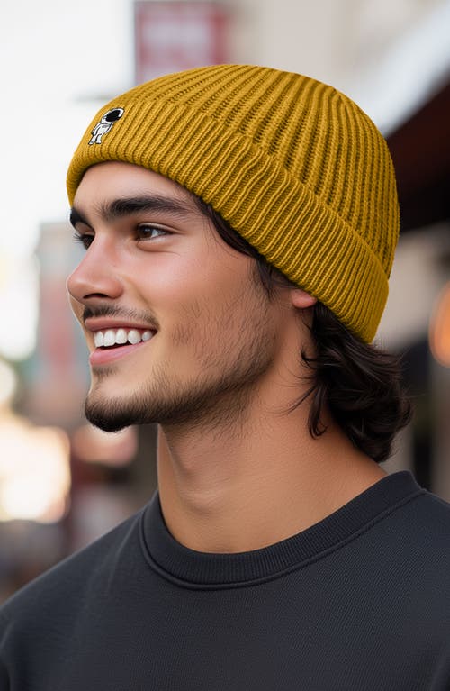 Dalix Astronaut Watch Cap In Mustard