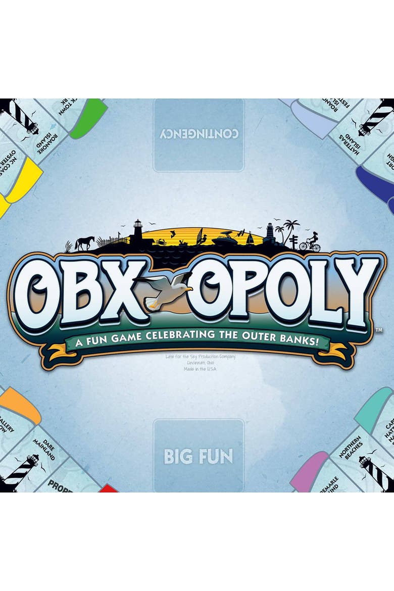 OBX Opoly Board Game, Alternate, color, Multicolored