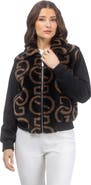 GORSKI G Printed Merino Genuine Shearling Bomber Jacket Crafted with Loro Piana Wool Trim
