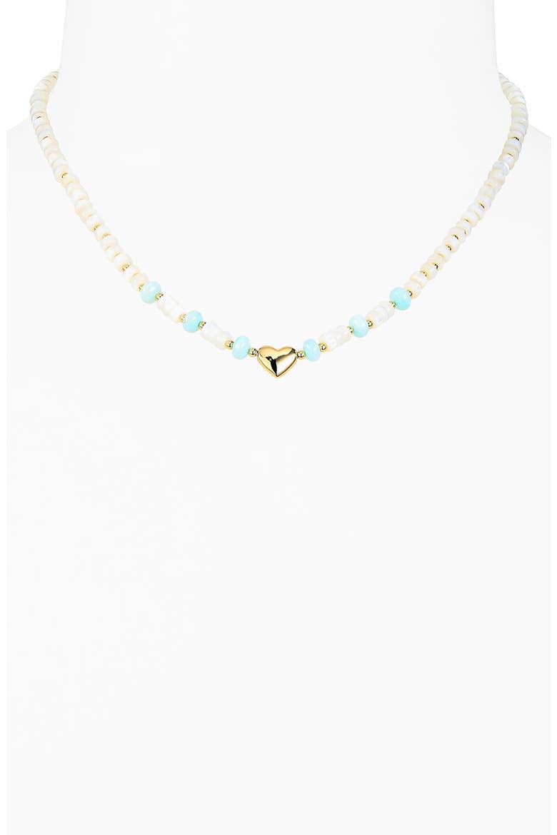 Heart Necklace, Alternate, color, GOLD