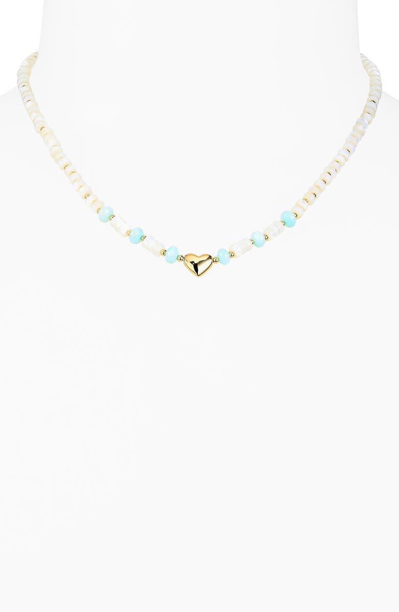 ARGENTO VIVO Heart Necklace, Alternate, color, Gold