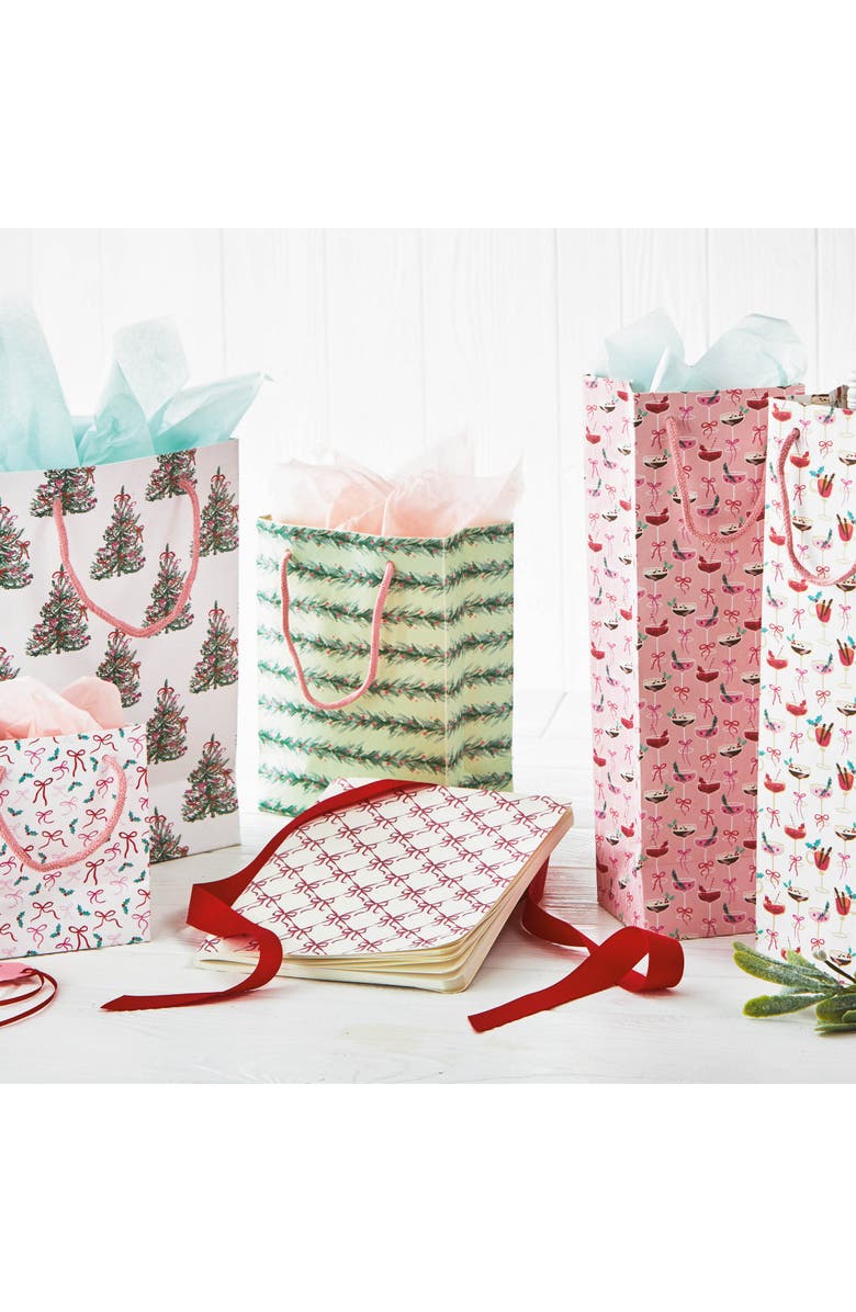 tag Very Merry Christmas Gift Bag Multicolor Paper Holiday Gifts, Alternate, color, 