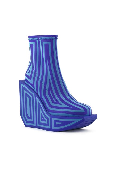 United Nude Wa Platform Bootie In Blue