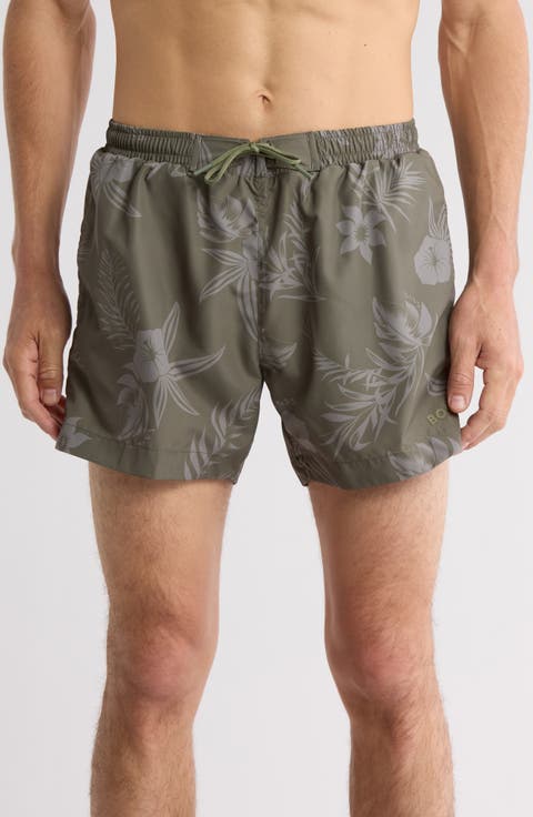 Reeve Tropical Floral Swim Trunks