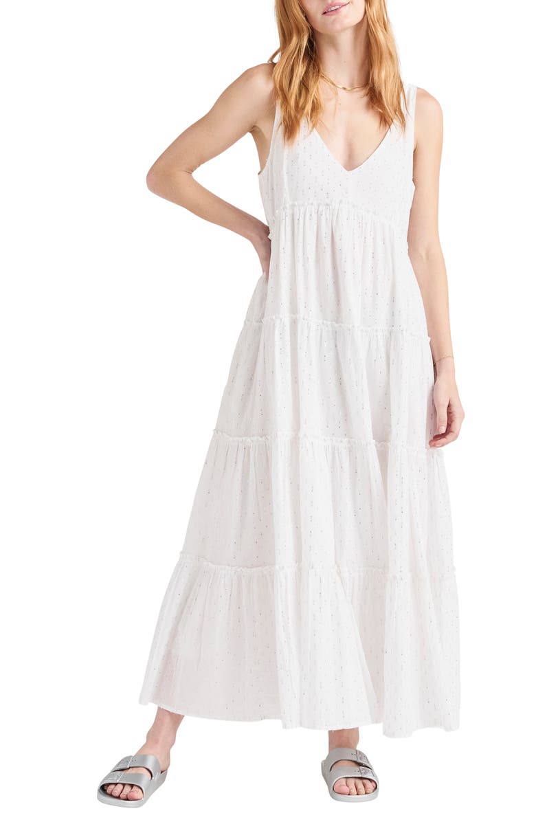 Splendid Gwendolyn Tiered Maxi Dress, Main, color, 