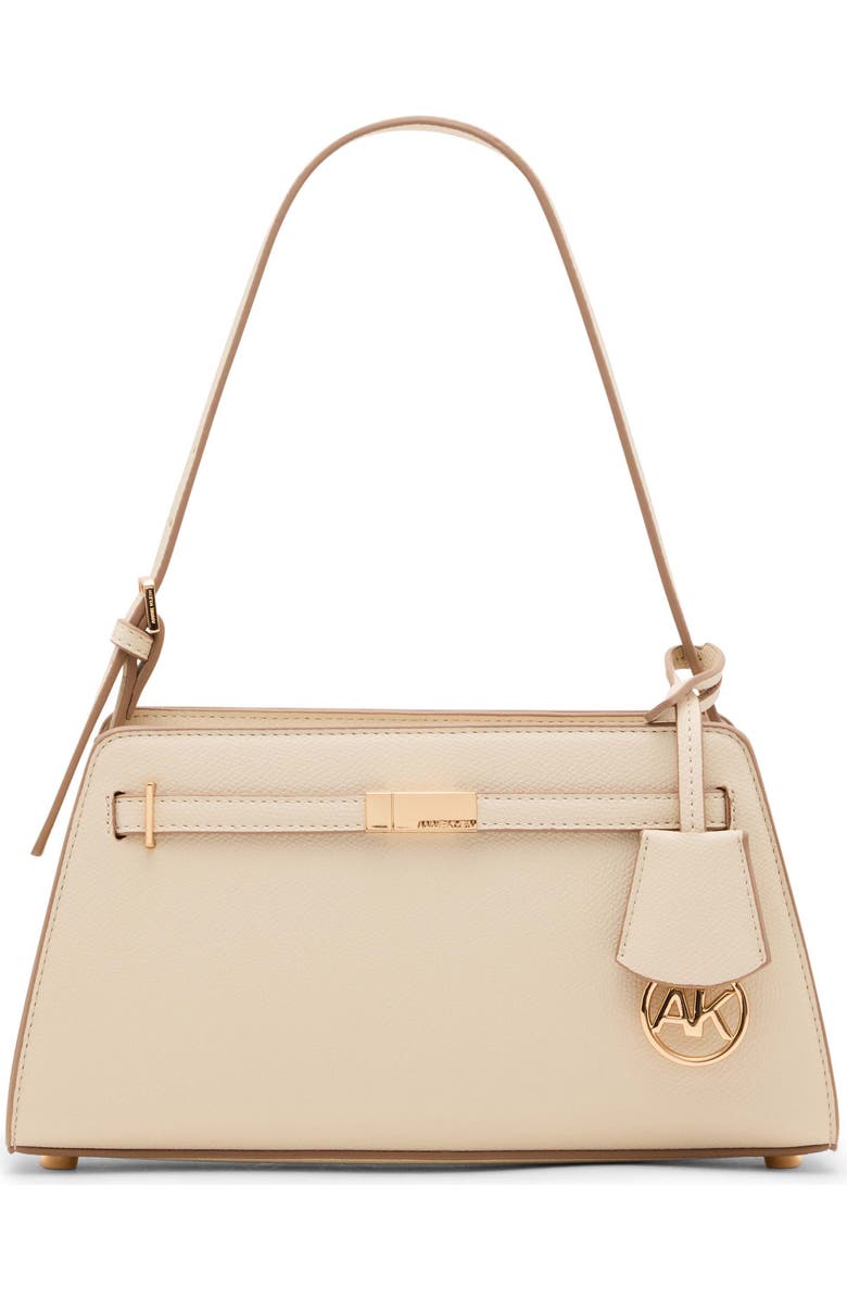 Anne Klein Belted Shoulder Bag, Main, color, Parchment