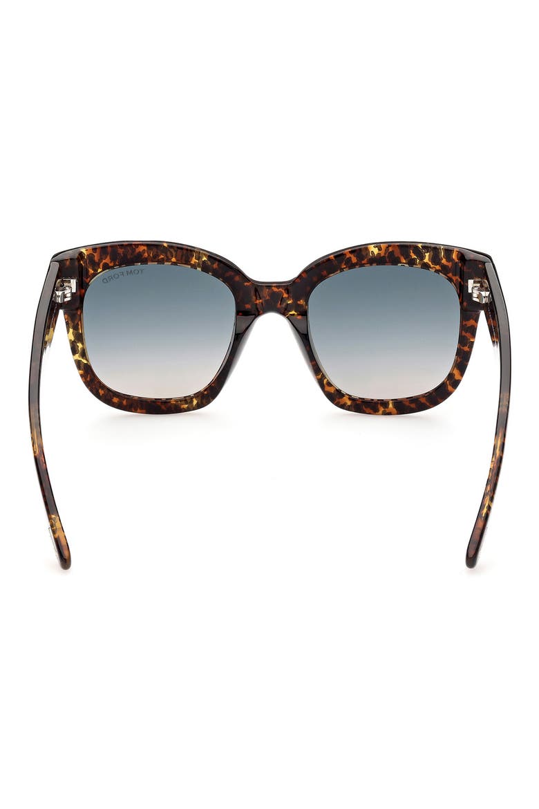 56mm Gradient Cat Eye Sunglasses, Alternate, color, DARK HAVANA / GRADIENT SMOKE