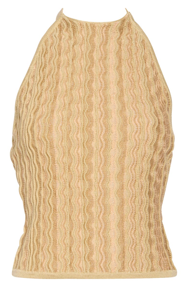Cult Gaia Aalia Knit Halter Top, Alternate, color, Beach Combo