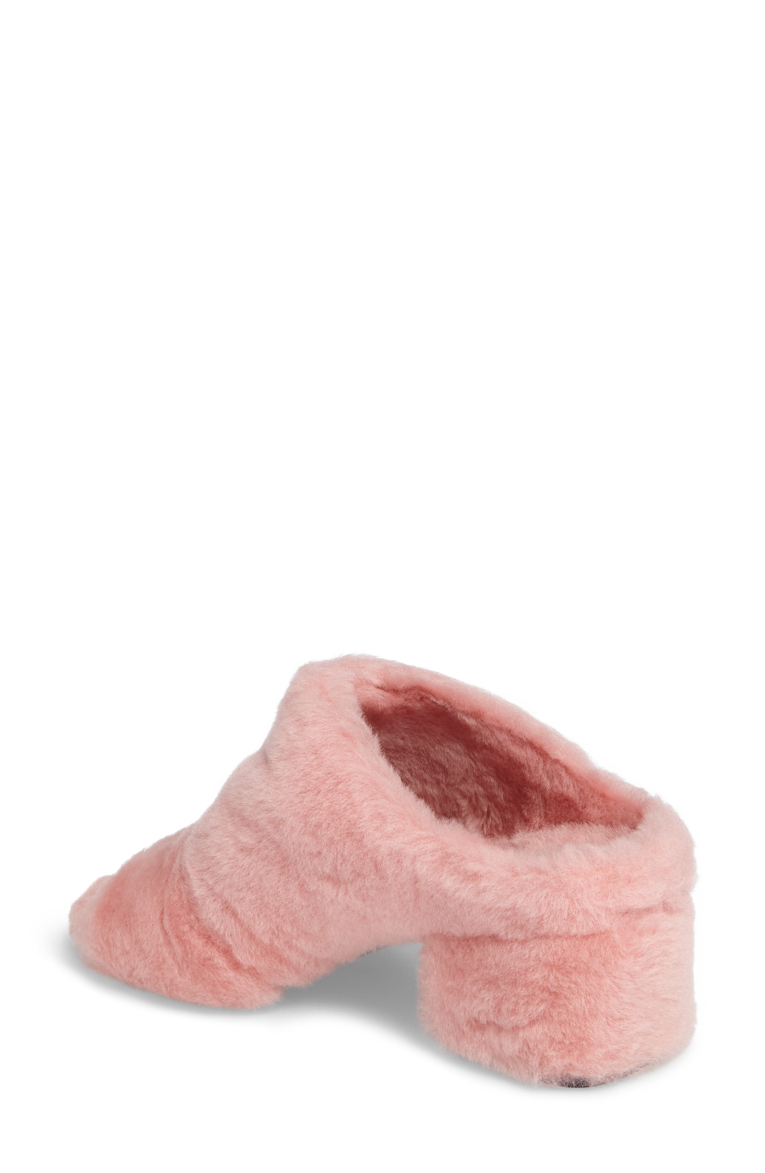 3.1 Phillip Lim Genuine Shearling Cube Mule, Alternate, color, 