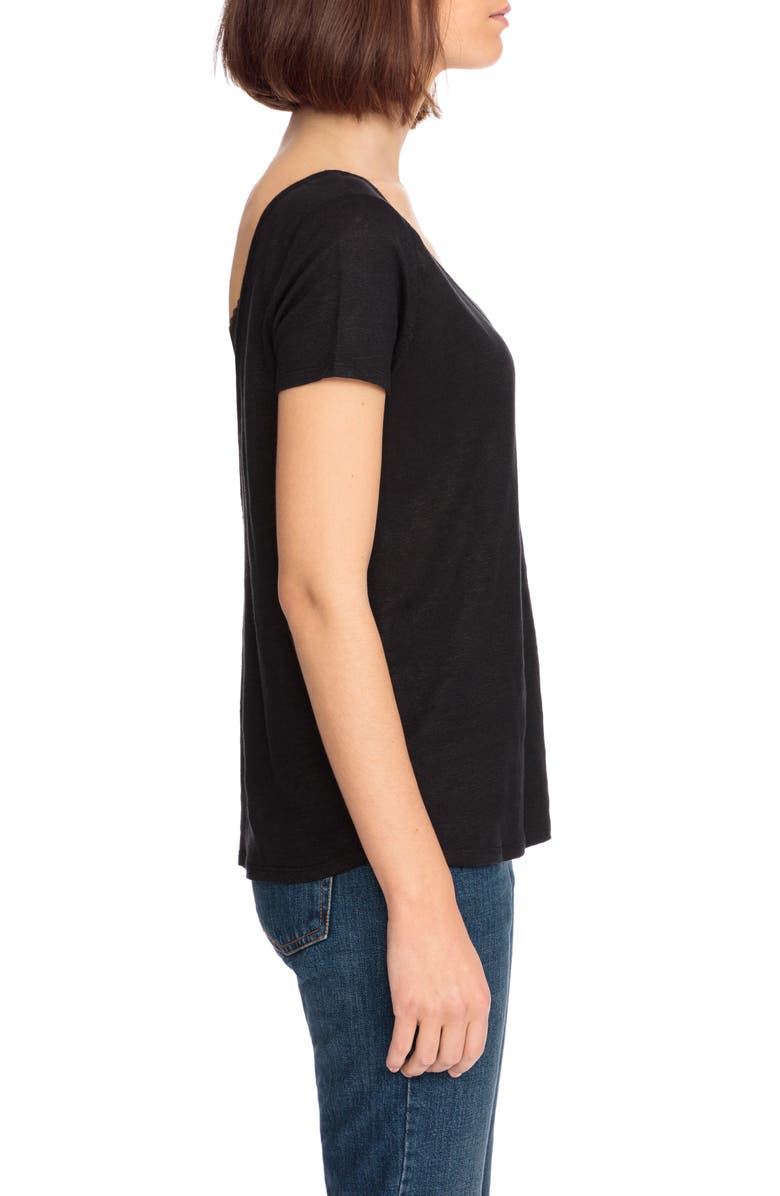 Sézane Lucie Linen Tee, Alternate, color,