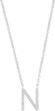 EFFY Sterling Silver Diamond 'N' Initial Pendant Necklace
