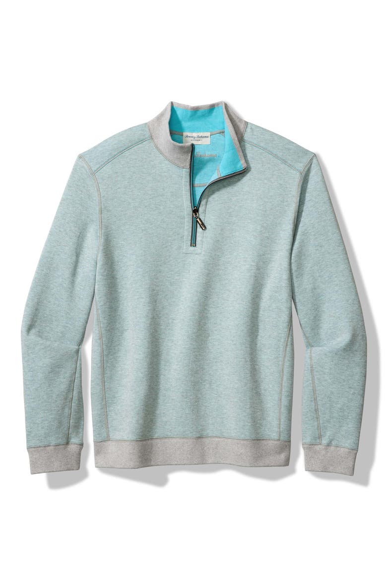 Flip Coast Reversible Half Zip Pullover, Alternate, color, BALA SHARK HEATHER