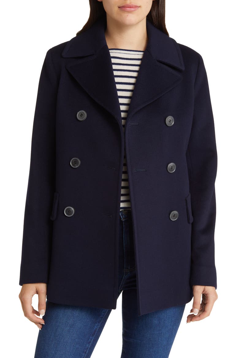 Ali Wool Peacoat (Nordstrom Exclusive), Alternate, color, MIDNIGHT