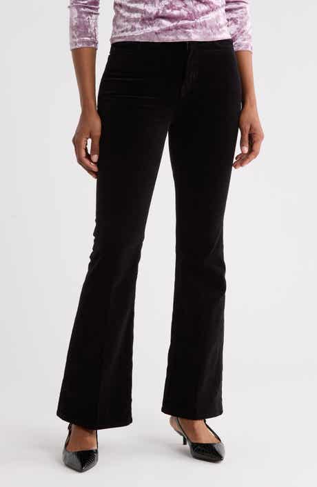Le Easy High Waist Velvet Flare Pants