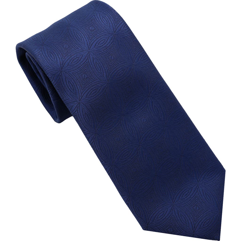 Karl Lagerfeld Paris Sunburst Jacquard Tie In Blue