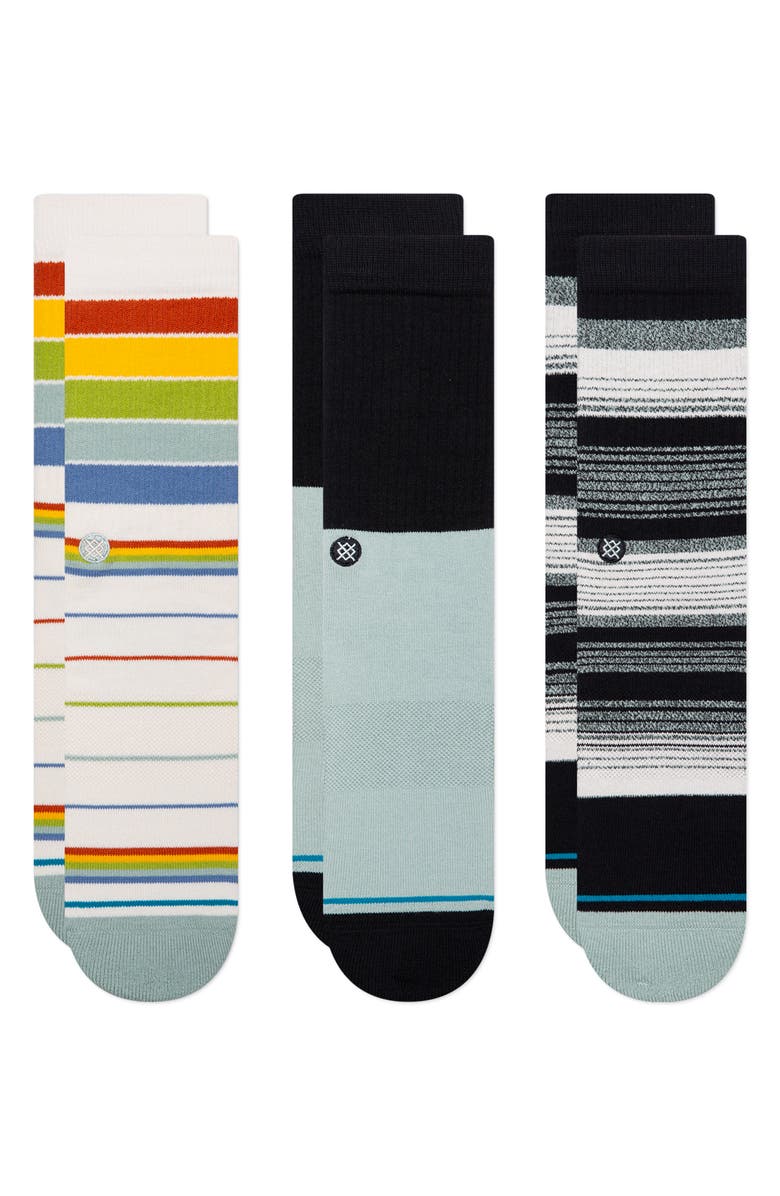 Stance Assorted 3-Pack Badwater Crew Socks, Main, color,