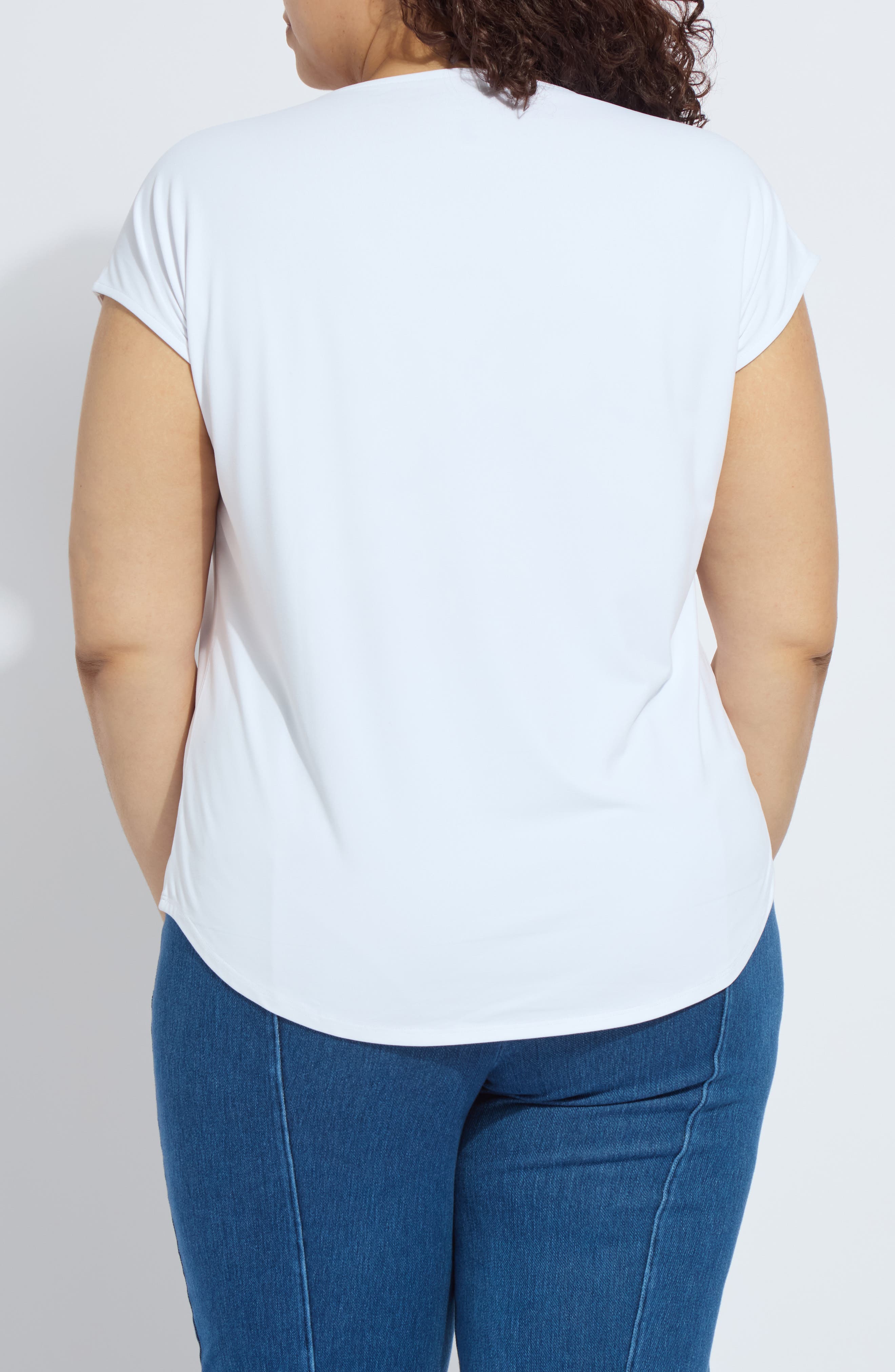 'Lyssentials Cap Sleeve T-Shirt - image 4