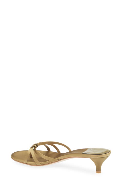 Jeffrey Campbell Doretta Kitten Heel Flip Flop In Olive Satin