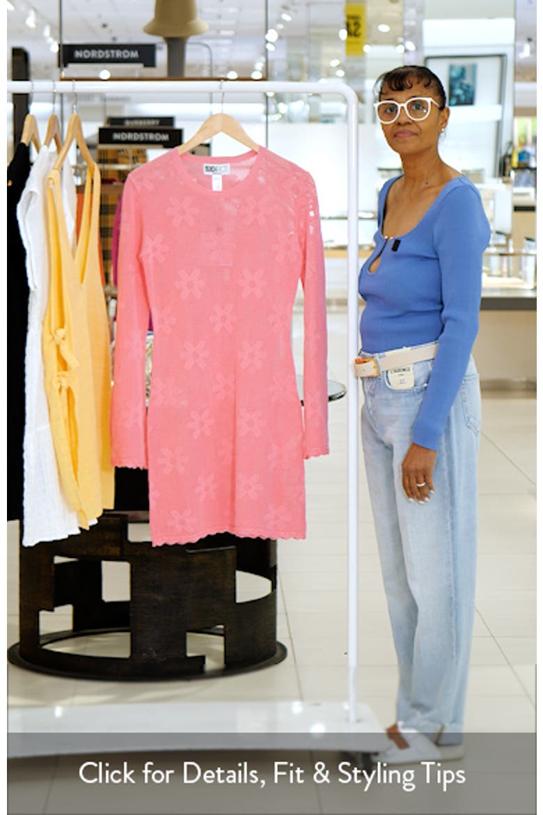 Libbi Long Sleeve Cotton Cover-Up Dress video