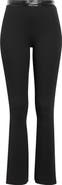 Courrèges Vinyl Trim Rib Flare Pants