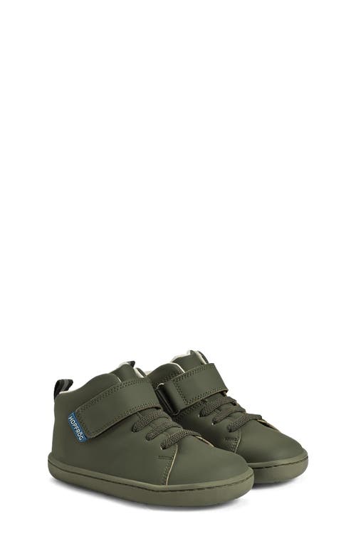 Hopfrög Kids Kids' Smart Walker High Top Sneaker In Super Matt Khaki