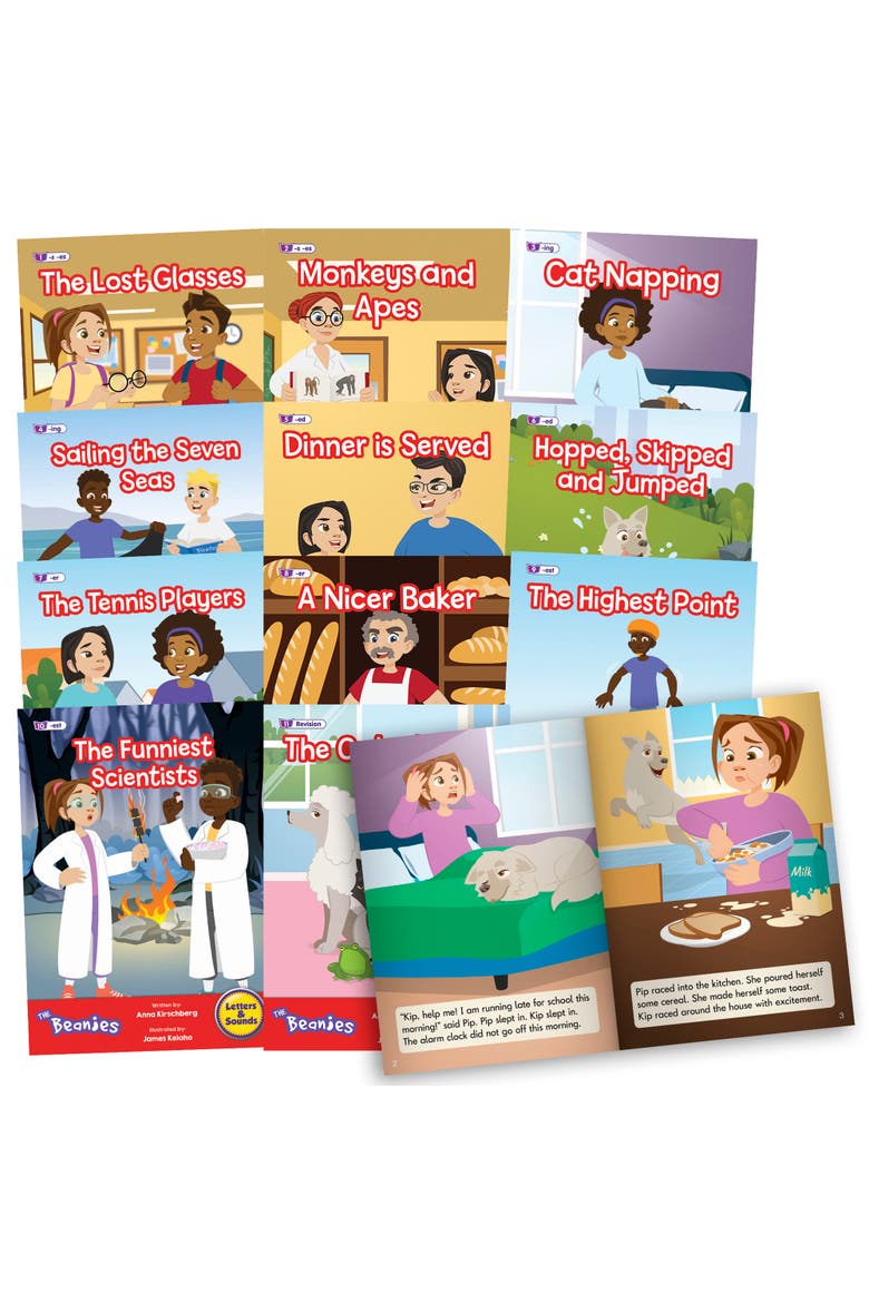 The Beanies Hilo Diversity Decodables Phase 6 Set 2 W/ 12 Books, Main, color, Multicolored